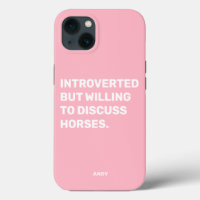 Funny Introverted, maar bereid om over paarden te 