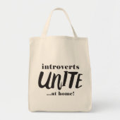 Funny Introverts Canvas tas (Voorkant)