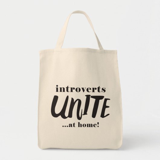 Funny Introverts Canvas tas (Voorkant)