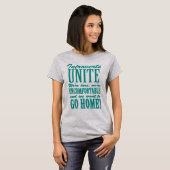 Funny Introverts Typografie T-shirt (Voorkant volledig)