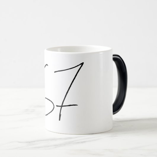 funny invisible 67 mug magische mok (Voorkant rechts)
