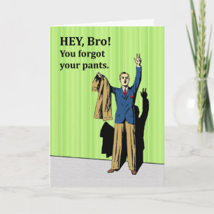 Funny Invitation for Brother to be Best Man, Retro