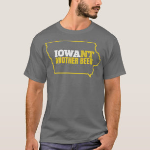 Funny Iowa Beer ShirtDistsed Iowa State Map T S S T-shirt