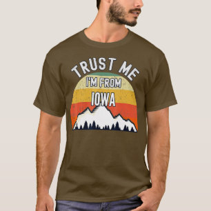 Funny Iowa Gift vertrouwt me van Iowa T-shirt