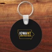 Funny Iowant Another Beer Iowa Beer Distressed  Sleutelhanger (Voorkant)
