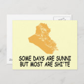 Funny Irak-oorlog Briefkaart (Voorkant / Achterkant)