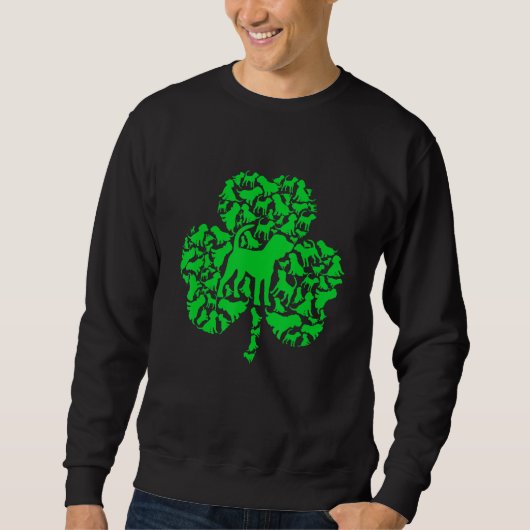 Funny Irish Beagle Dog Shamrock St Patrick S Day Trui (Voorkant)