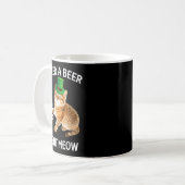 Funny Irish Beer Cat St Patricks Day Drinking With Koffiemok (Voorkant links)