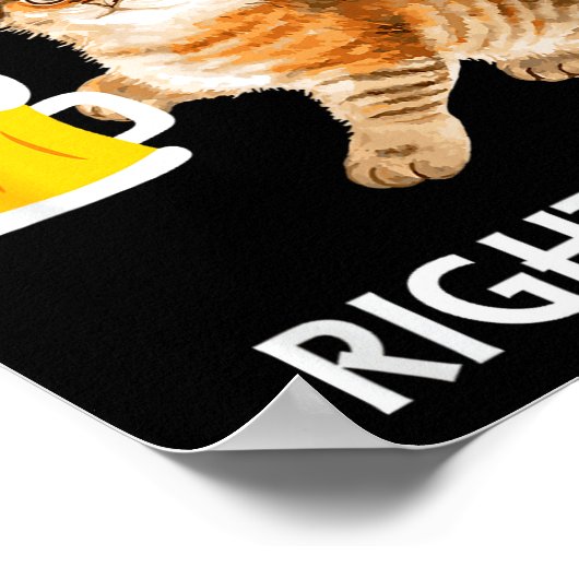 Funny Irish Beer Cat St Patricks Day Drinking With Poster (Hoek)