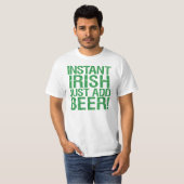 Funny Irish beer humor T-shirt (Voorkant volledig)