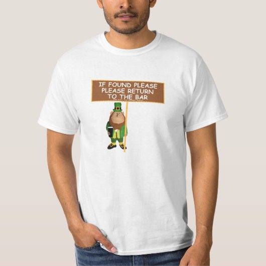 Funny Irish beer value T-shirt (Voorkant)