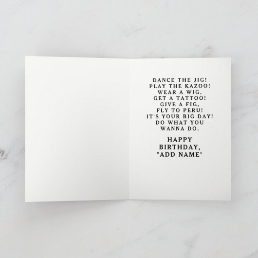 Funny Irish Birthday Kaart (Binnen)