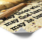 Funny Irish Blessing with Smiling Kat Poster (Hoek)