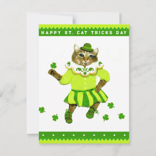 Funny Irish Cat Ireland Briefkaart