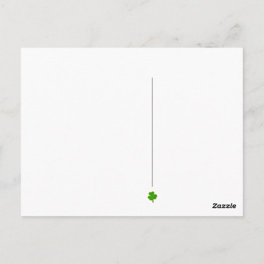 Funny Irish Cat Ireland Briefkaart (Achterkant)