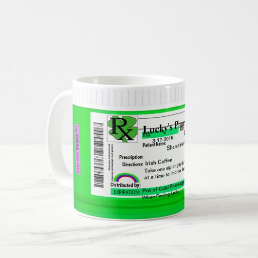 Funny Irish Coffee Mok (Voorkant links)