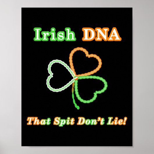 Funny Irish Dna Test Results - Ireland Ancestry An Poster (Voorkant)
