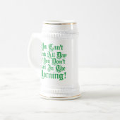 Funny Irish Drink Citaat Bierpul (Voorkant links)