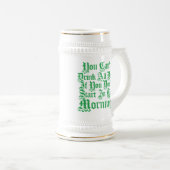 Funny Irish Drink Citaat Bierpul (Voorkant rechts)