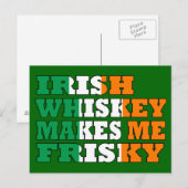 Funny Irish drink gezegde Briefkaart (Voorkant / Achterkant)