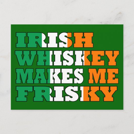 Funny Irish drink gezegde Briefkaart (Voorkant)
