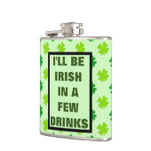 Funny Irish Drink Humor Quote Booze Whiskey Fla Heupfles (Links)