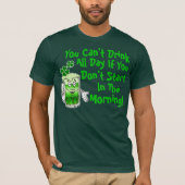 Funny Irish Drink Humor T-shirt (Voorkant)