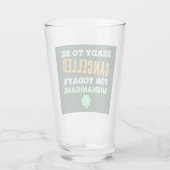 Funny Irish Drink Shenanigans Annuled Quote Glas (Achterkant)