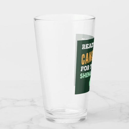 Funny Irish Drink Shenanigans Annuled Quote Glas (Rechts)