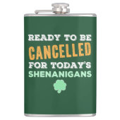 Funny Irish Drink Shenanigans Annuled Quote Heupfles (Voorkant)