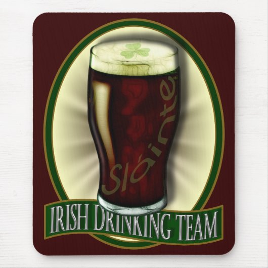 Funny Irish Drink Team Muismat (Voorkant)