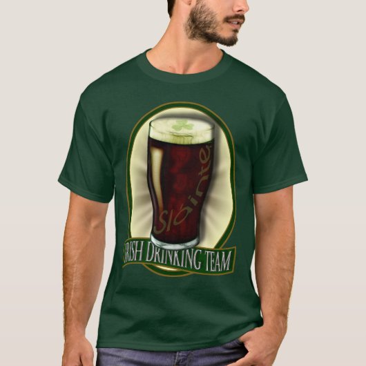 Funny Irish Drink Team T-shirt (Voorkant)