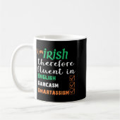 Funny Irish Fluent In Smart St Patricks Gift Koffiemok (Links)