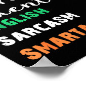 Funny Irish Fluent In Smart St Patricks Gift Poster (Hoek)