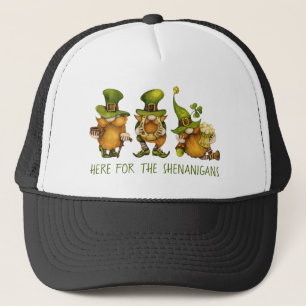 Funny Irish Gnomes Custom St Patrick's Day Trucker Pet