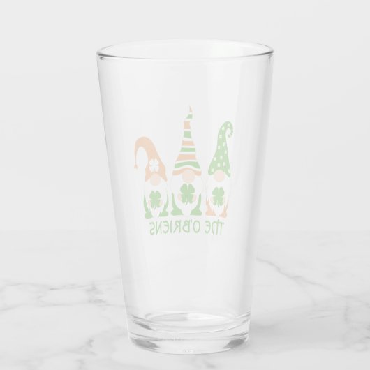 Funny Irish Gnomes Glas (Achterkant)