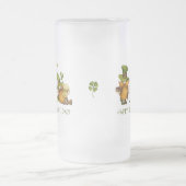 Funny Irish Gnomes Happy St Patrick's Day Matglas Bierpul (Center)