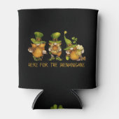 Funny Irish Gnomes Shenanigans St Patrick's Day Blikjeskoeler (Voorkant)