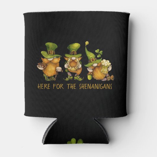 Funny Irish Gnomes Shenanigans St Patrick's Day Blikjeskoeler (Voorkant)