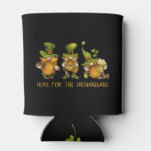 Funny Irish Gnomes Shenanigans St Patrick's Day Blikjeskoeler (Achterkant)