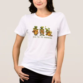 Funny Irish Gnomes Shenanigans St Patrick's Day Tri-Blend Shirt