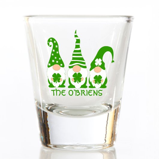 Funny Irish Green Gnomes Shot Glas