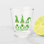 Funny Irish Green Gnomes Shot Glas (Voorkant)