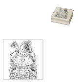 FUNNY IRISH HEN, EIEREN EN SHAMROCKS CUTE CHICKEN RUBBERSTEMPEL (Gestempeld)