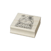 FUNNY IRISH HEN, EIEREN EN SHAMROCKS CUTE CHICKEN RUBBERSTEMPEL (Stempel)