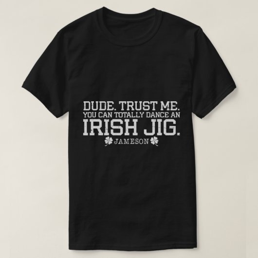 Funny Irish Jig Dance-Jameson Irish Whiskey St. Pa T-shirt (Design voorkant)