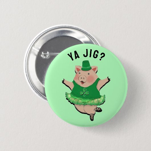 Funny Irish Jig Ronde Button 5,7 Cm (Voorkant /achterkant)