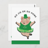 Funny Irish Jig St. Patrick's Day Briefkaart (Voorkant / Achterkant)
