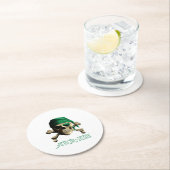 Funny Irish Jolly Roger Pirate Skull ARR-ISH Ronde Kartonnen Onderzetter (Insitu)