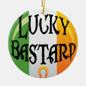 Funny Irish Kerstversier Keramisch Ornament (Voorkant)